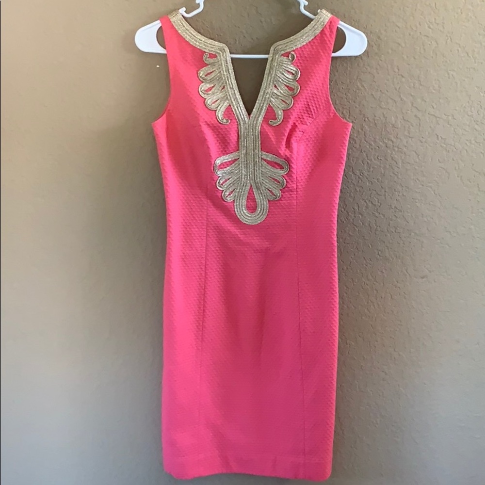 Lilly Pulitzer Pink Shift Dress Size 00